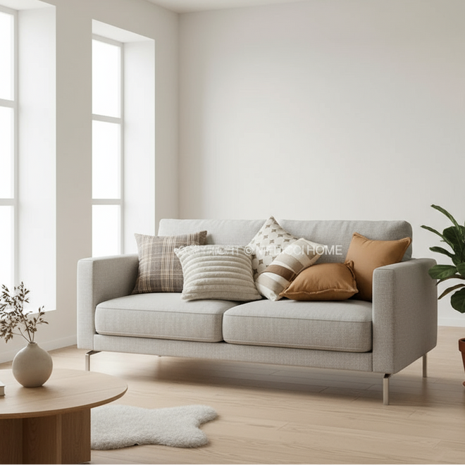 Cannes Style Cream Brown Luxury Throw Pillow Covers - The Finishing Touch Decor