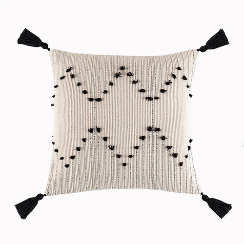 Boho Tassel Linen Weave Variety Throw Pillow Covers - The Finishing Touch Decor