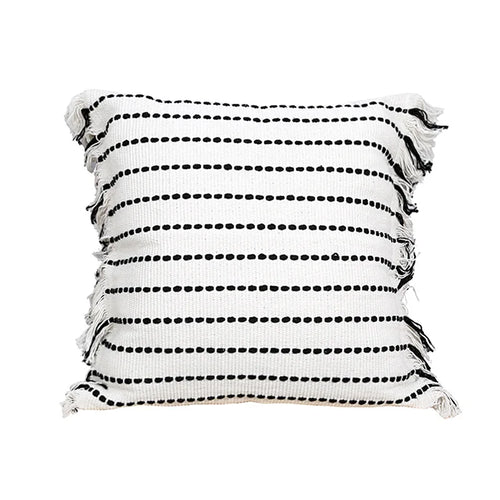 Boho Tassel Linen Weave Variety Throw Pillow Covers - The Finishing Touch Decor