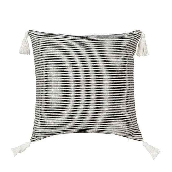 Boho Tassel Linen Weave Variety Throw Pillow Covers - The Finishing Touch Decor