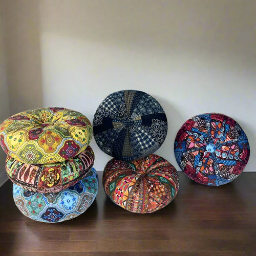 Round Large Pillow Floor Seating Meditation Pillow w/ Insert - The Finishing Touch Decor