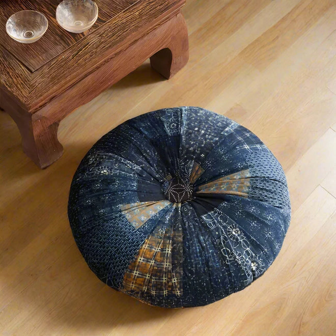 Round Large Pillow Floor Seating Meditation Pillow w/ Insert - The Finishing Touch Decor