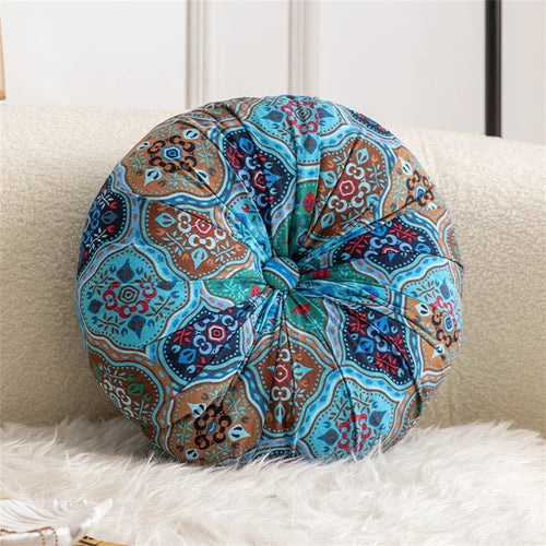 Round Large Pillow Floor Seating Meditation Pillow w/ Insert - The Finishing Touch Decor