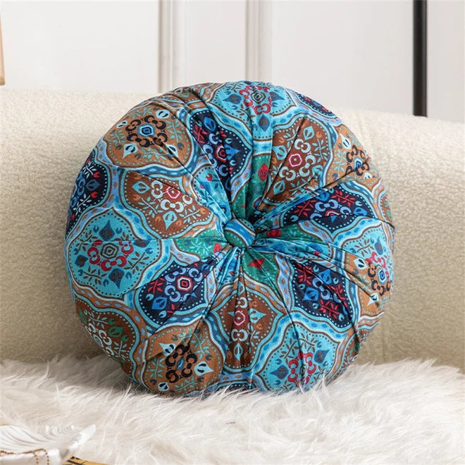Round Large Pillow Floor Seating Meditation Pillow w/ Insert - The Finishing Touch Decor