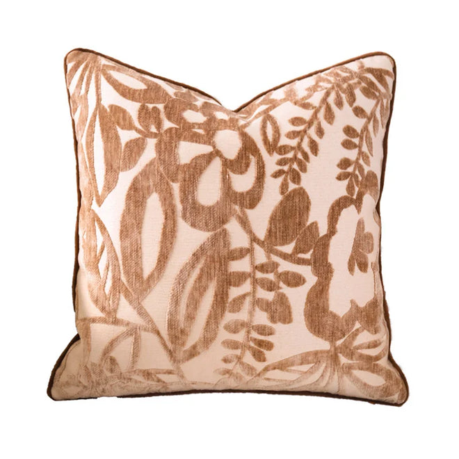 European Chenille Cushion Cover Jacquard Textured Pillow Cover Soft for Decorating Home and Hotel 45x45cm - The Finishing Touch Decor
