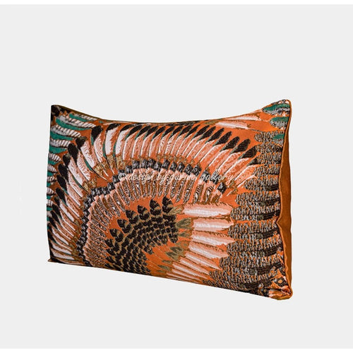 Moroccan Feather Motif Boho Style Throw Pillow Covers - The Finishing Touch Decor