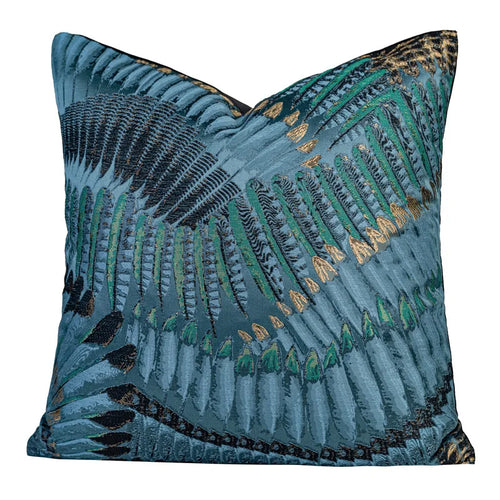 Moroccan Feather Motif Boho Style Throw Pillow Covers - The Finishing Touch Decor