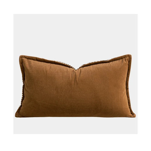 Relaxed Brown Striped Pattern Throw Pillow Covers - The Finishing Touch Decor