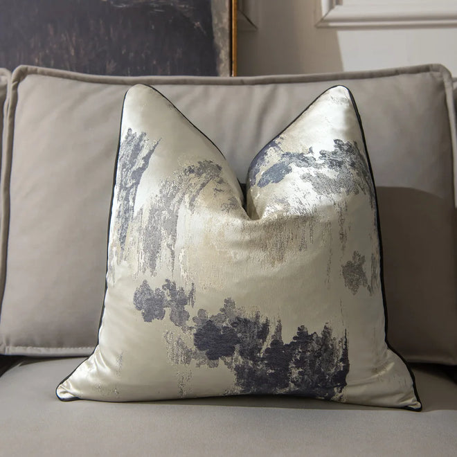 Luxury Metallic Pattern High-end Throw Pillow Covers - The Finishing Touch Decor