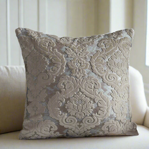 Baroque Style Damask Velvet Throw Pillow Covers - The Finishing Touch Decor