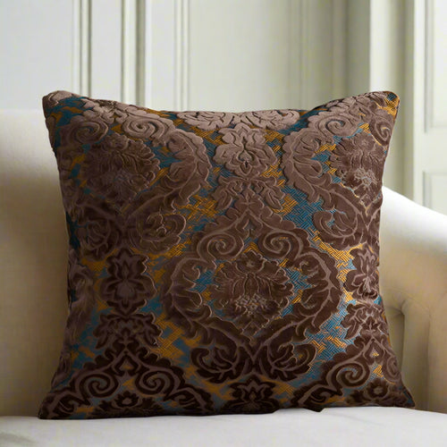 Baroque Style Damask Velvet Throw Pillow Covers - The Finishing Touch Decor