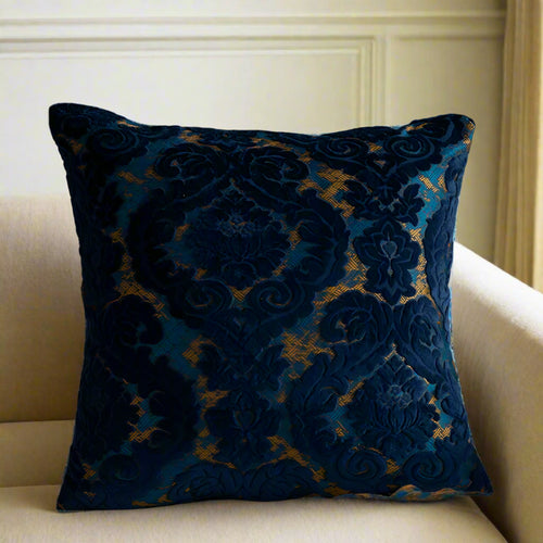 Baroque Style Damask Velvet Throw Pillow Covers - The Finishing Touch Decor