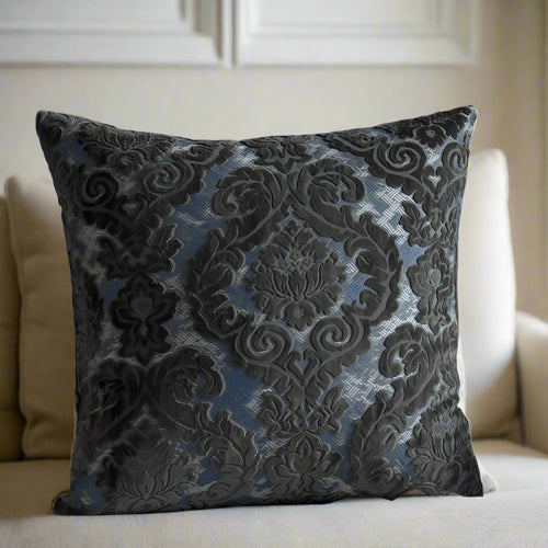 Baroque Style Damask Velvet Throw Pillow Covers - The Finishing Touch Decor