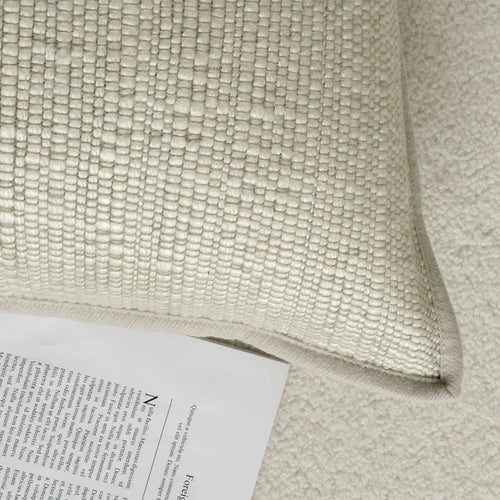 Classic High-End Ivory Textured Throw Pillows - The Finishing Touch Decor