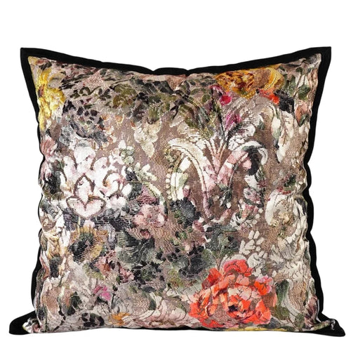 European Floral French Brocade Throw Pillows - The Finishing Touch Decor