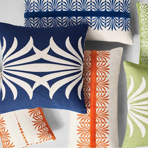 Velvet Cut Floral Embroidered Throw Pillow Cover - The Finishing Touch Decor