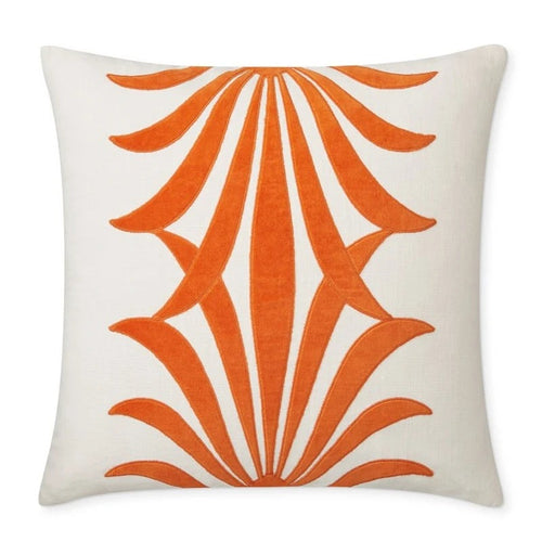 Velvet Cut Floral Embroidered Throw Pillow Cover - The Finishing Touch Decor