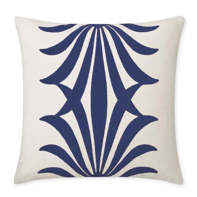 Velvet Cut Floral Embroidered Throw Pillow Cover - The Finishing Touch Decor