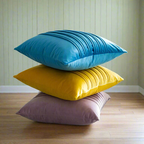 Classic Vibrant Velvet Throw Pillow Covers - The Finishing Touch Decor