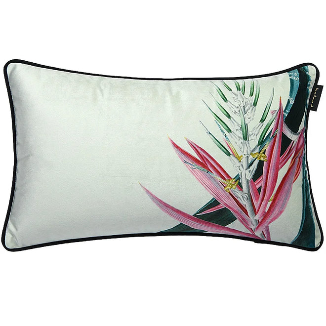 Magpie Bird & Branch Print Velvet Throw Pillow Covers - The Finishing Touch Decor