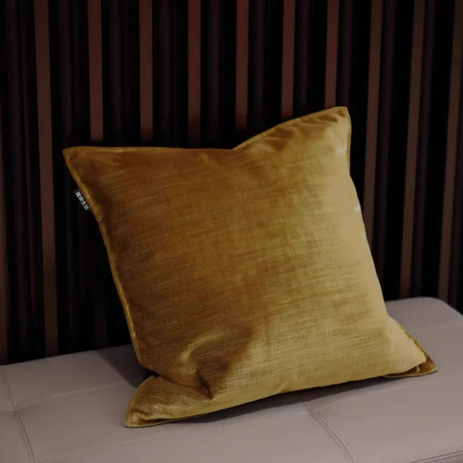 Goldenrod Yellow & Blue Flora Throw Pillow Covers - The Finishing Touch Decor