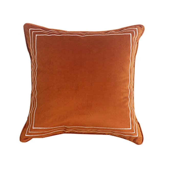 Vibrant Color Simple Geometric Velvet Throw Pillow Covers - The Finishing Touch Decor