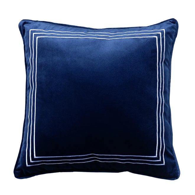 Vibrant Color Simple Geometric Velvet Throw Pillow Covers - The Finishing Touch Decor