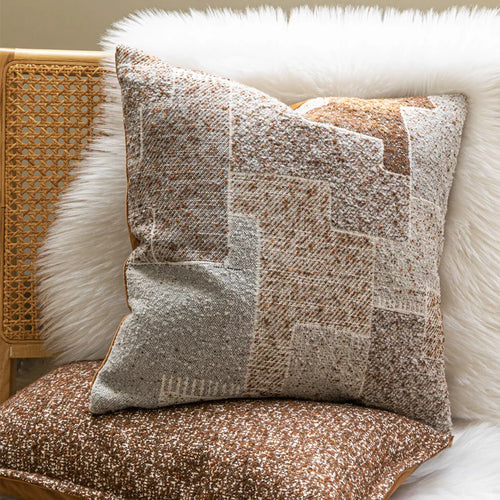 Warm Neutral Color Ensemble of Throw Pillow Covers - The Finishing Touch Decor