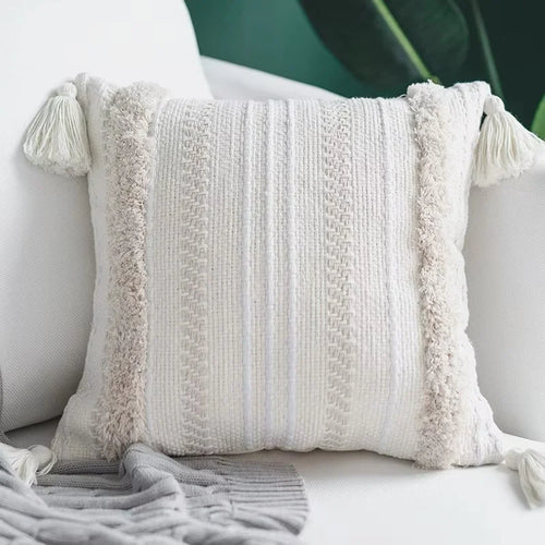 Warm Neutral Color Ensemble of Throw Pillow Covers - The Finishing Touch Decor