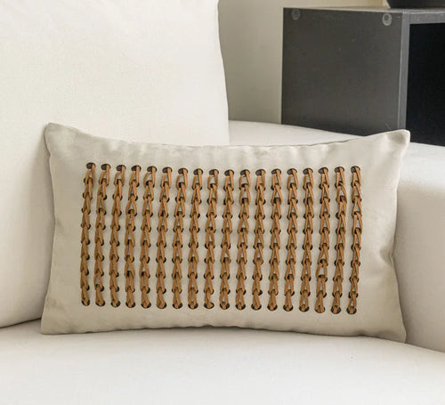 Warm Neutral Color Ensemble of Throw Pillow Covers - The Finishing Touch Decor