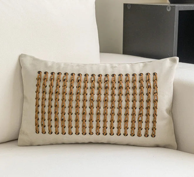 Warm Neutral Color Ensemble of Throw Pillow Covers - The Finishing Touch Decor
