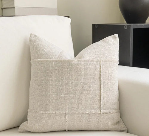 Warm Neutral Color Ensemble of Throw Pillow Covers - The Finishing Touch Decor