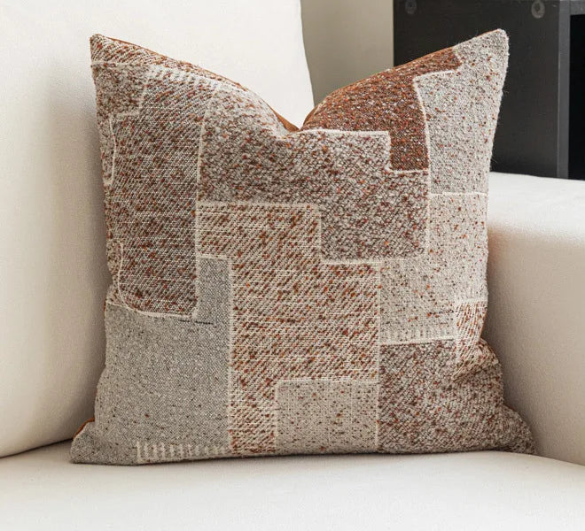Warm Neutral Color Ensemble of Throw Pillow Covers - The Finishing Touch Decor