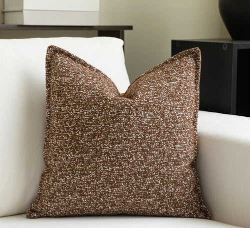 Warm Neutral Color Ensemble of Throw Pillow Covers - The Finishing Touch Decor