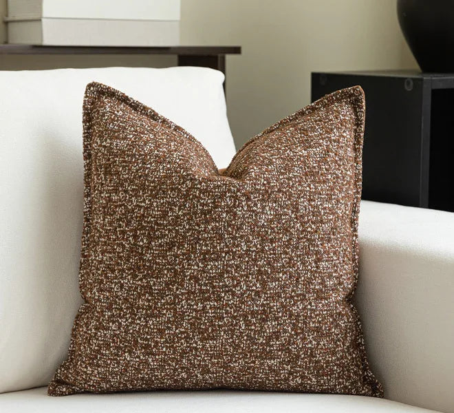 Warm Neutral Color Ensemble of Throw Pillow Covers - The Finishing Touch Decor
