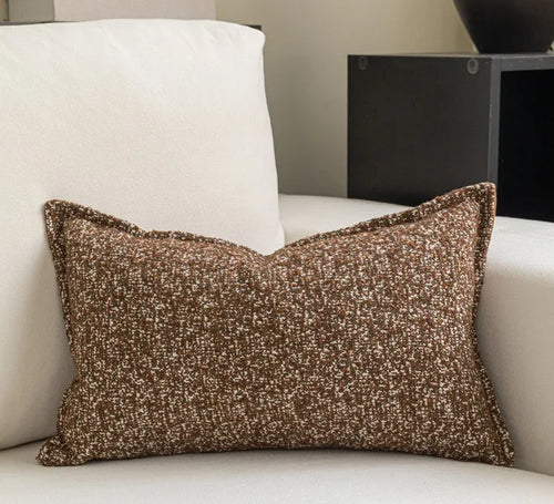 Warm Neutral Color Ensemble of Throw Pillow Covers - The Finishing Touch Decor