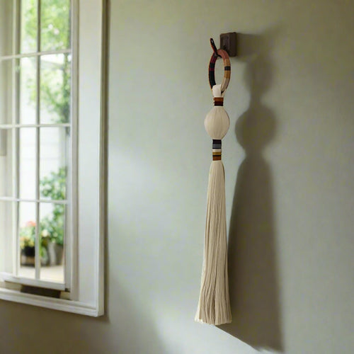 Hanging Macrame Woven Tail Tapestry Wall Ornament - The Finishing Touch Decor