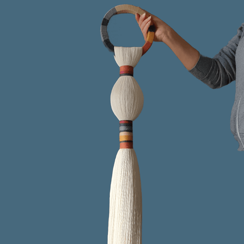 Hanging Macrame Woven Tail Tapestry Wall Ornament - The Finishing Touch Decor