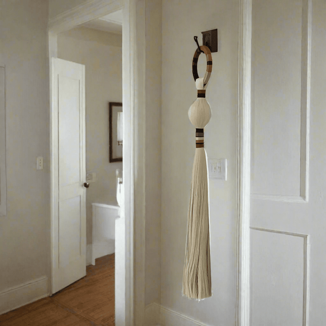 Hanging Macrame Woven Tail Tapestry Wall Ornament - The Finishing Touch Decor