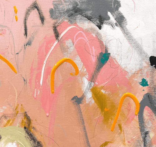 Risk It Wall Canvas Abstract Graffiti Oil Painting, Unframed - The Finishing Touch Decor