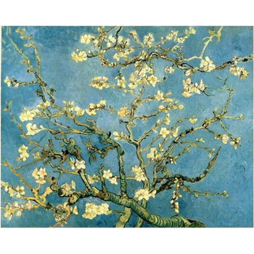 Hand painted "Blossoming Almond Tree" Van Gough Repro Oil Painting - The Finishing Touch Decor