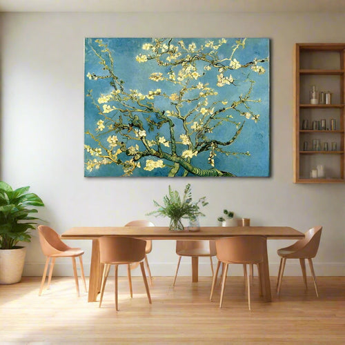 Hand painted "Blossoming Almond Tree" Van Gough Repro Oil Painting - The Finishing Touch Decor