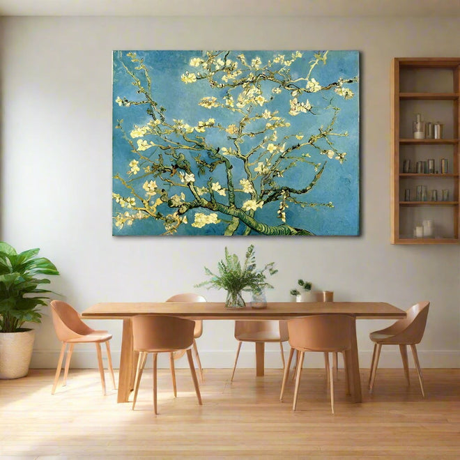 Hand painted "Blossoming Almond Tree" Van Gough Repro Oil Painting - The Finishing Touch Decor