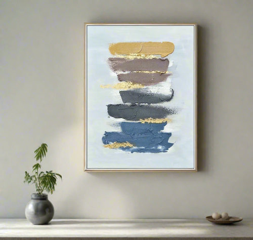 Textured Hand Painted Smudge Abstract Canvas Oil Painting - The Finishing Touch Decor