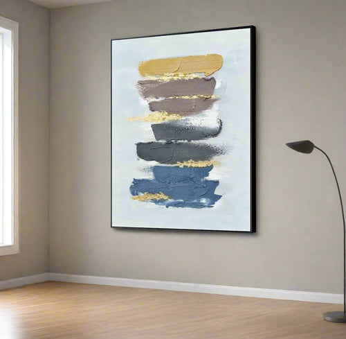 Textured Hand Painted Smudge Abstract Canvas Oil Painting - The Finishing Touch Decor