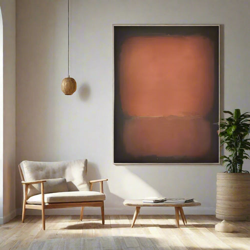 Modern Wabi Sabi Mural Handmade Abstract Oil Painting - The Finishing Touch Decor