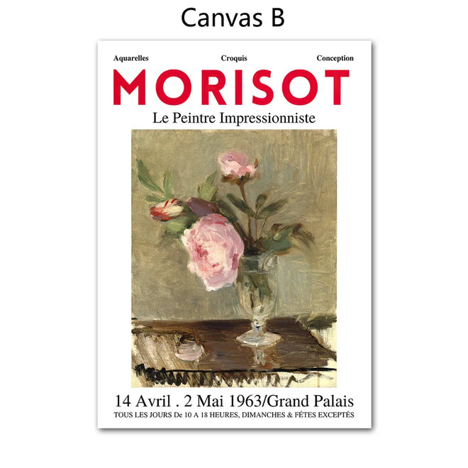 Impressionist Morisot Vintage Gallery Canvas Wall Art Prints - The Finishing Touch Decor