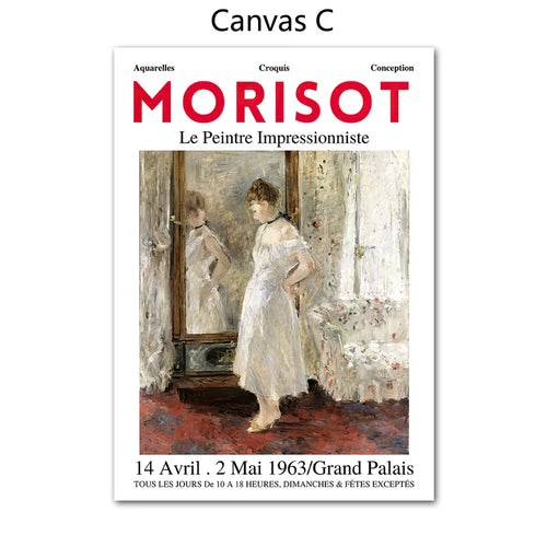 Impressionist Morisot Vintage Gallery Canvas Wall Art Prints - The Finishing Touch Decor
