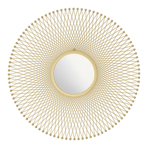 Sunburst Round Metal Gold 35" Mirror - The Finishing Touch Decor