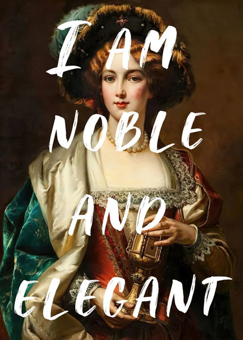 Victorian Female Graffiti Quotes Wall Art Canvas Prints - The Finishing Touch Decor